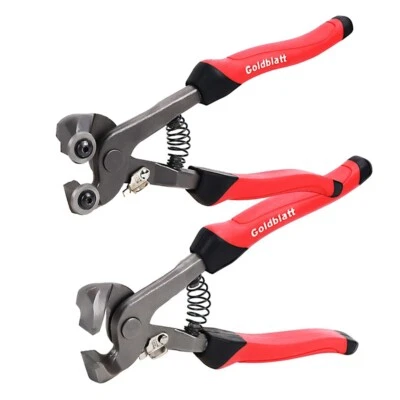 Goldblatt 2 Piece Glass Tile Nippers Set Heavy Duty Wheeled Glass Mosaic Nipper - Image 1 of 4