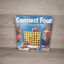 Vintage CONNECT FOUR 4 Board Game 1998 Milton Bradley Family Checkers missing 3 