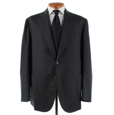 Terno Stile Latino novo com etiquetas mistura de lã duas peças tamanho 58R (48R EUA) em cinza carvão - Imagem 1 de 4