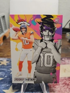 2024 Rookies & Stars NFL Bo Nix Rookie Exclusive #RE-BNX Broncos - Picture 1 of 2