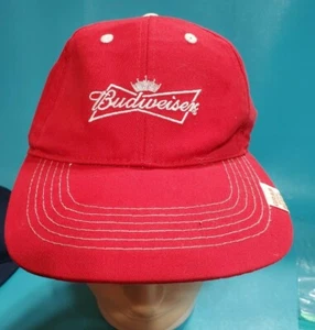 Hat Budweiser Beer Grab Some Buds Baseball Cap K Products Strapback Red - Picture 1 of 6
