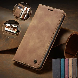 Leather Case For Samsung Galaxy A16 A55 A56 A54 A14 Magnetic Flip Wallet Cover - Picture 1 of 30