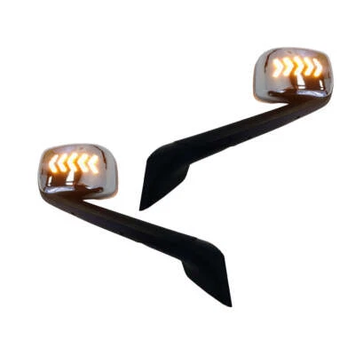 Fortpro Hood Mirror w/Led Turn Light Replacement for Freightliner Cascadia 2018- - Image 1 of 4