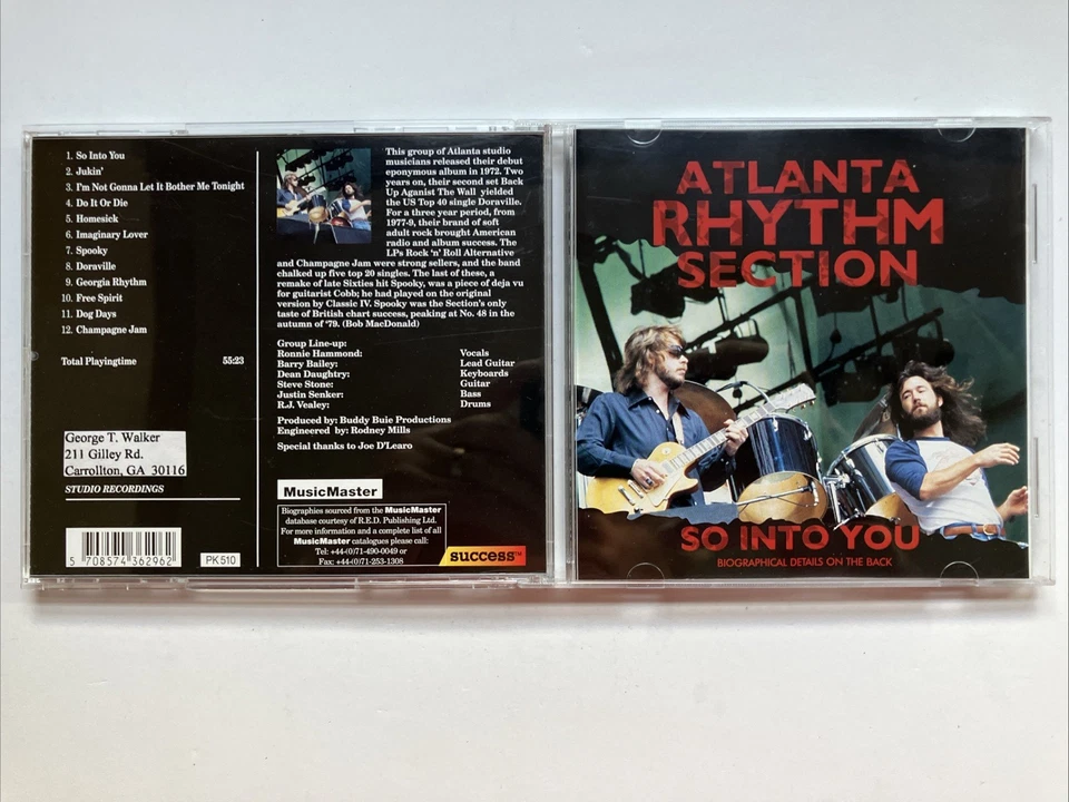 Atlanta Rhythm Section CD -  So Into You - Like New Condition - Image 1 of 2