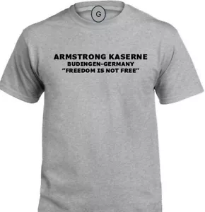 CAMISETA PT ARMSTRONG KASERNE* BUDINGEN-ALEMANIA* LIBERTAD* BASE INDIVIDUAL - Imagen 1 de 1