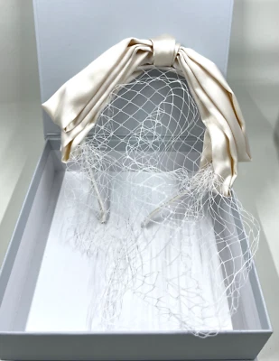 Kristin Ess Hair The Veil Headband in Ivory - Bridal, Vintage NIB - Image 1 of 4