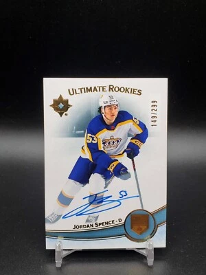 2023-24 Ultimate Collection Hockey Jordan Spence 182 Ultimate Rookies Auto /299  - Image 1 of 2