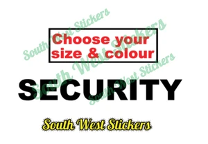 Security Sticker Stickers K9 Unit Dog Handler SIA , Choose Size & Colour - Picture 1 of 8
