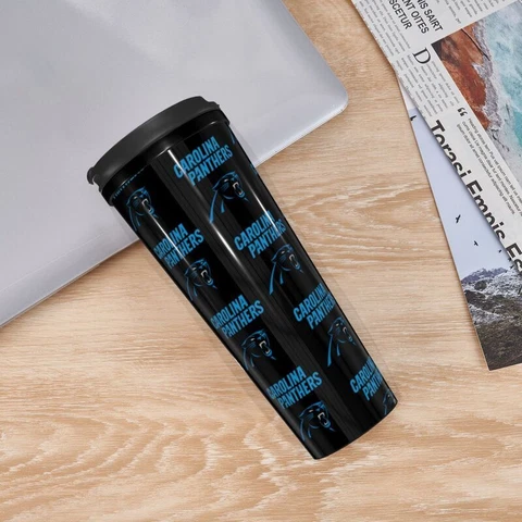 Carolina Panthers Portable Coffee Cup Car Travel Cup 2layered Water Cup 350ml Cover