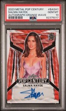 2023 Leaf Pop Century Metal Salma Hayek Auto Autograph Orange #d 3/3 PSA 10