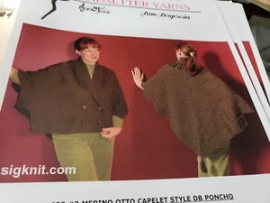 Trendsetter Pattern JSS3 Capelet Style Poncho - Picture 1 of 2