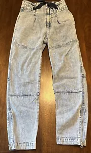 Rag & Bone Jeans Gürtel Hochhaus Knöchelreißverschluss 23x24 säuregewaschen Denim - Bild 1 von 10