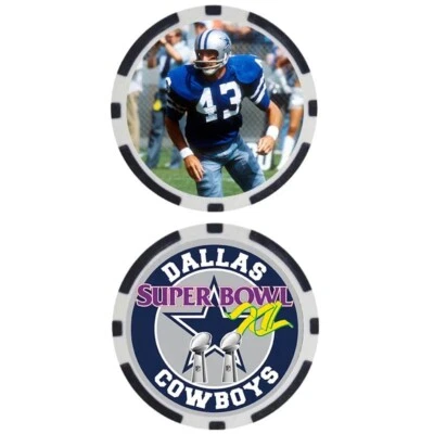 CLIFF HARRIS - COWBOYS SUPER BOWL XII - POKER CHIP - Image 1 of 2