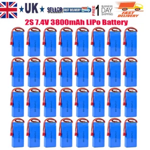 3800mAh 7.4V RC 2S LiPo Battery T Plug for RC Car 144001 144010 124016 Upgrades - Picture 1 of 79