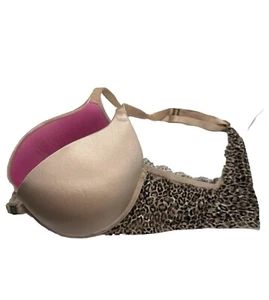 Victories Secret PINK lace Leopard Print racerback front closure push up bra 36D - Picture 1 of 7