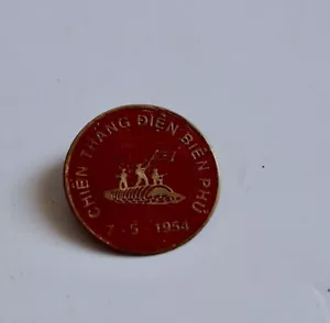 EJÉRCITO DE VIETNAM DEL NORTE NVA NLF VICTORIA DIEN BIEN CAMPAÑA 1954 INSIGNIA PIN VN GUERRA - Imagen 1 de 5