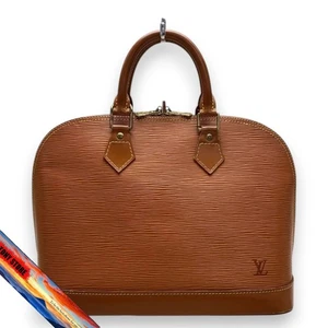 Louis Vuitton Alma Epi Leather Bag Brown Plain Material - Picture 1 of 6
