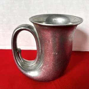 Vintage Duratale von Leonard Italien Stein 5" Tuba Zinn Horn Becher Krug - Bild 1 von 11
