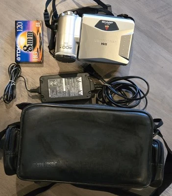 Sharp VL-AH50U LCD Camcorder Video 400x, w/ Battery, Charger, Bag, New Tape - Image 1 of 4