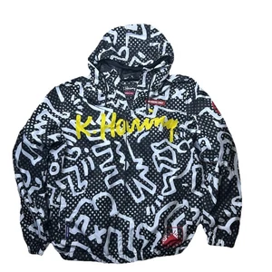 Members Only X Keith Haring Windbreaker Jacket Artwork Surfing Men's Women’s L - Picture 1 of 15