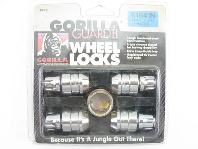 Gorilla 61641N Guard II Wheel Lock Set - Acorn Chrome 14mm X 1.50 Wheel Locks — 第 1/2 张图片