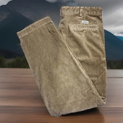 Polo Cords Ralph Lauren Men’s Tan Corduroy Andrew Pants Size 34(estimate) X 32 - Image 1 of 4