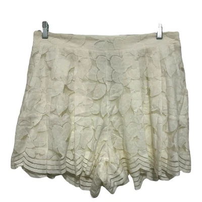 Pantalones Cortos Torrid Marfil Festoneado Encaje Para Mujer’s 1X Nuevo Con Etiquetas Superposición Floral Foto 1 de 4