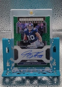 2021 Panini Prizm Sensational Signatures Green Scope Prizm 22/49 Jeremy Shockey - Picture 1 of 2