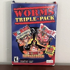 Worms Triple Pack (PC, 2002) With Box And Booklet - Picture 1 of 18