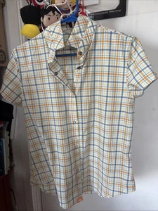 Rabbit Womens High Country Plaid Snap Shirt Perforated Breathable Outdoor Hiking - Picture 1 of 9
