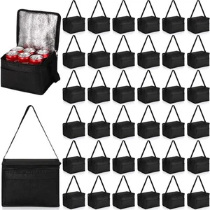 40 Pcs Insulated Lunch Bags Bulk Reusable Cooler Tote Bags Leakproof Thermal ... - Picture 1 of 6