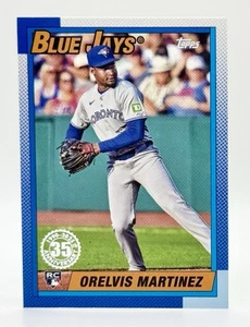 2025 Topps 1990 Orelvis Martinez RC Toronto Blue Jays - Picture 1 of 2