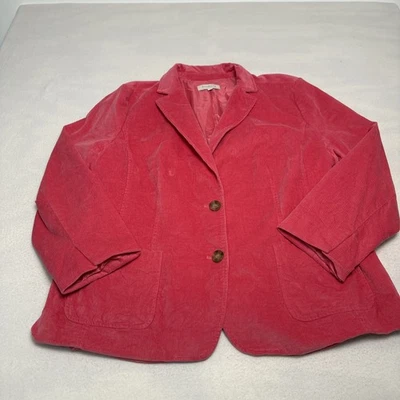 Blazer Talbots Talla 20W Pana Rosa Barbiecore Preppy París Chaqueta de Oficina Foto 1 de 4