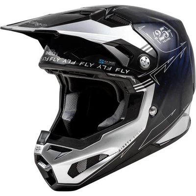 Fly Racing Navy/Silver Formula S Carbon Legacy Helmet 73-4448L - Image 1 of 4