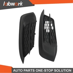 Labwork Fog Light Cover For Honda Civic Sedan/Coupe 2016-2018 Black Right+Left - Picture 1 of 14