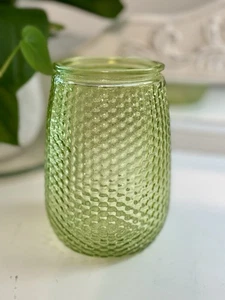 Vintage Hobnail Clear Green Vase 6" Beautiful Excellent Condition - Picture 1 of 8