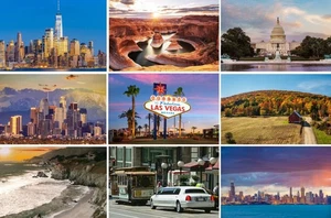 Postkarten USA Amerika: Bilder Fotos aus San Francisco New York Washington - Picture 1 of 10