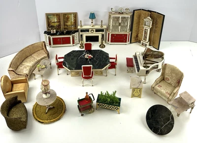 Vtg Ideal Petite Princess Fantasy Dollhouse Furniture Lot See Photos Read Descr - Image 1 of 4