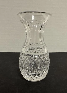 Waterford Kristall Mini Knospe Vase 4" MCM Alana Schliff Vintage gemarkt *LESEN - Bild 1 von 10