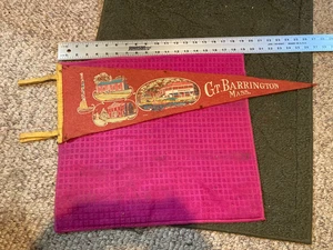 VTG Great Barrington MA Pennant MASON LIBRARY Lake Buel MIAMI BEACH Totem Pole - Picture 1 of 6