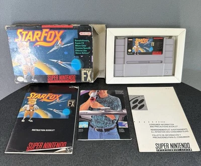 Star Fox (Super Nintendo SNES, 1993) Complete CIB - Poster & Manual Tested - Image 1 of 4