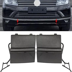 1 Pair Front Bumper Tow Hook Eye Cover Cap Unpainted For 2014-2018 7P6807185A ∂ - Picture 1 of 11