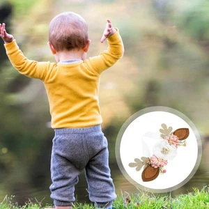 Cerchietto Alce Natalizio Miss Bambino Renna Fascia per Capelli Baby Corna - Foto 1 di 12