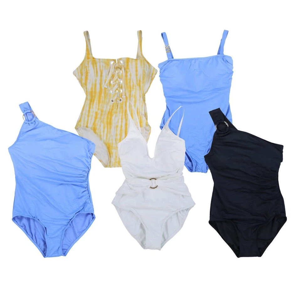 Maiô feminino Michael Kors natação peça única com cadarço verão novo - Imagem 1 de 1