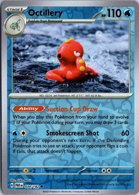 Octillery - SV04: Paradox Rift #034/182 Reverse Holo Common - Image 1 of 2