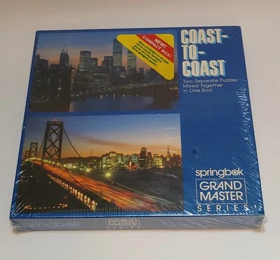 Springbok New York Skyline, Golden Gate Bridge Puzzles 2 NEW in Box, Twin Towers - Image 1 of 4