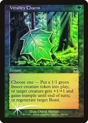 Onslaught   MTG  FOIL  Vitality Charm   Magic - Image 1 of 2