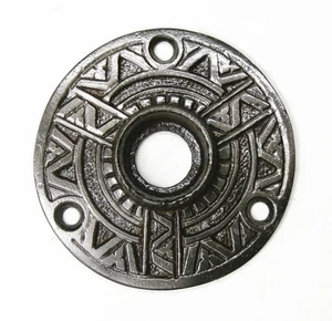 One Antique Victorian Eastlake Escutcheon Rosette Door Plate Backplate - Picture 1 of 2