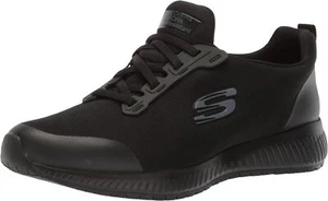 Skechers Womens Squad Sr Food Service Shoe Black Size 9W - Picture 1 of 7