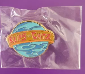Rick & Morty Blips and Chitz Lapel Pin Blue and Orange NEW Free Shipping - Picture 1 of 2
